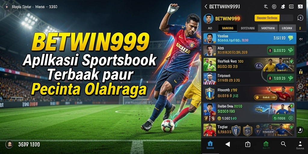 Tampilan utama <strong>BETWIN999</strong> dengan berbagai pilihan taruhan olahraga.