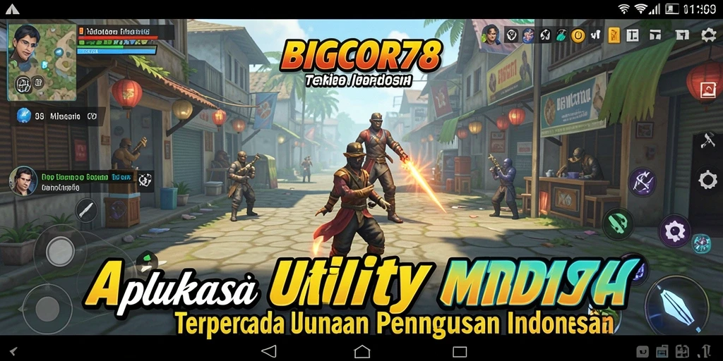 Tampilan antarmuka pengguna BIGCOR78 yang menarik dan fungsional.