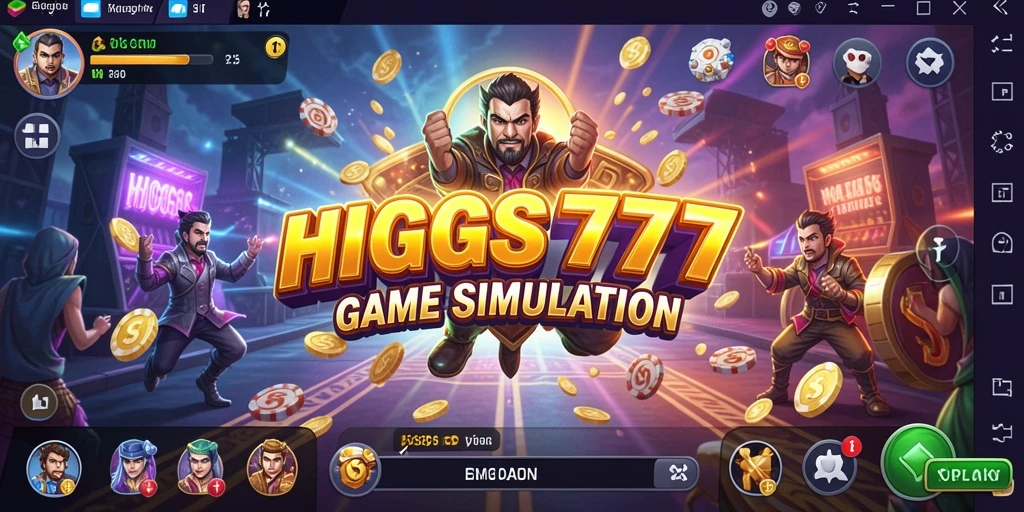 Tangkapan layar utama HIGGS777 menampilkan gameplay yang dinamis dan interaktif.