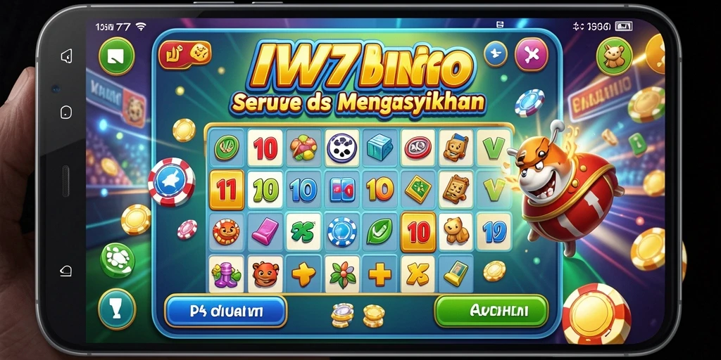 Screenshot gameplay IW777 yang menampilkan suasana permainan Bingo.