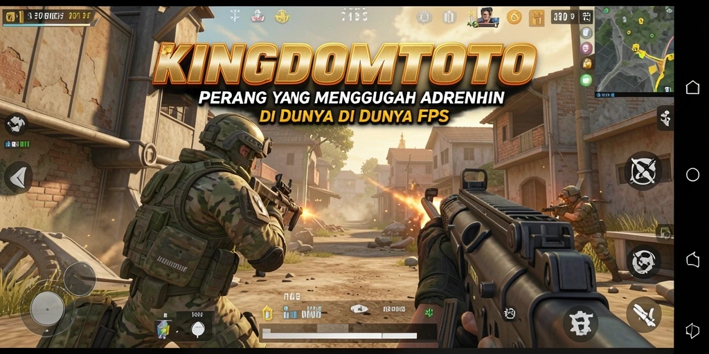 Screenshot KINGDOMTOTO menampilkan aksi tembak-menembak yang mendebarkan.