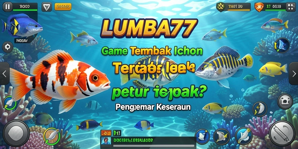 Tampilan menarik gameplay LUMBA77 saat menangkap ikan.