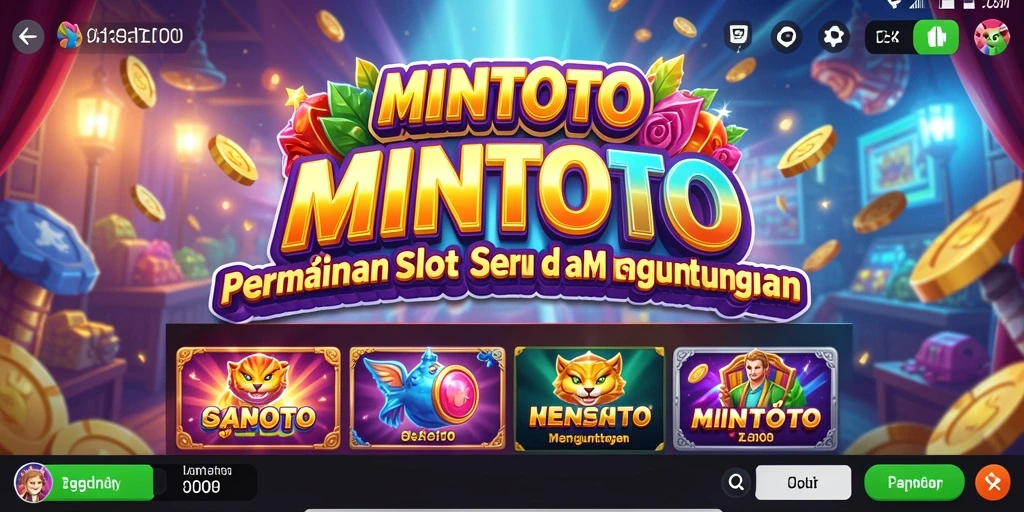 Tampilan gameplay MINTOTO yang menghibur dan penuh warna.