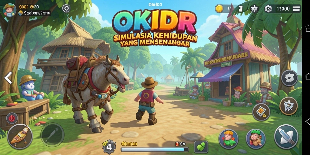 Tampilan gameplay <strong>OKIDR</strong> yang realistis dan interaktif.