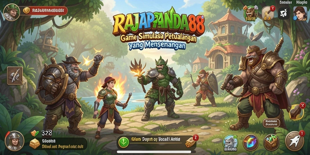 Tampilan permainan utama RAJAPANDA88 dengan aksi simulasi yang seru.