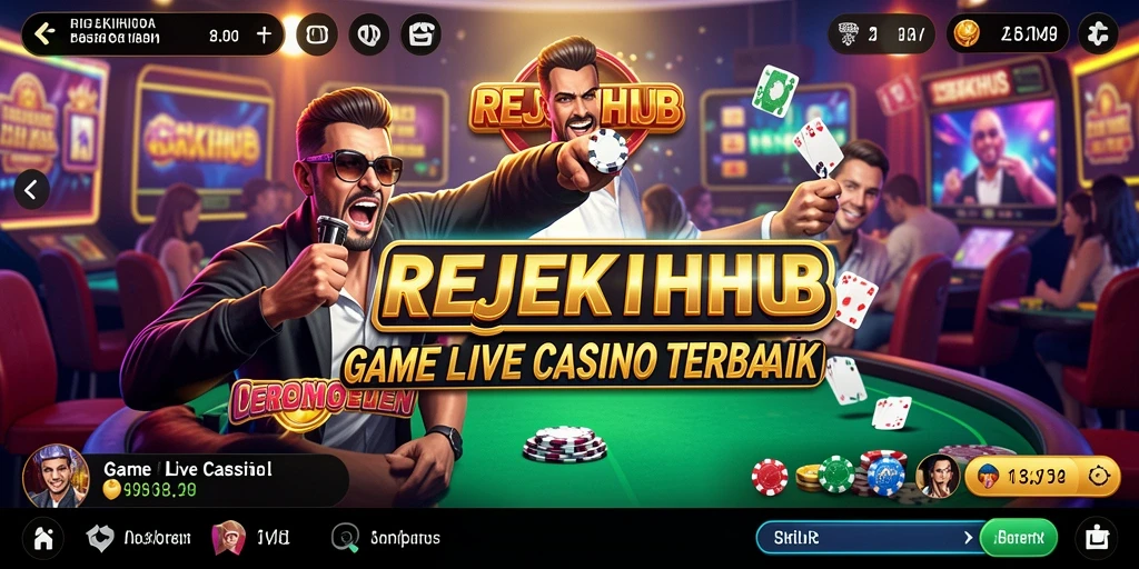Gameplay seru di REJEKIHUB dengan dealer langsung dan interaksi nyata.