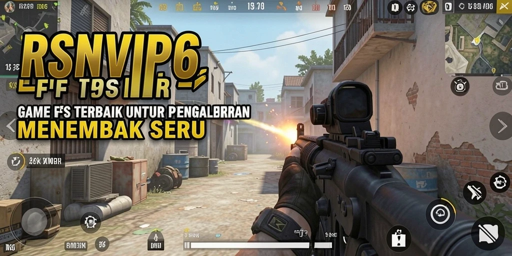 Screenshot gameplay seru dari RSNVIP6, menunjukkan aksi menembak intens.