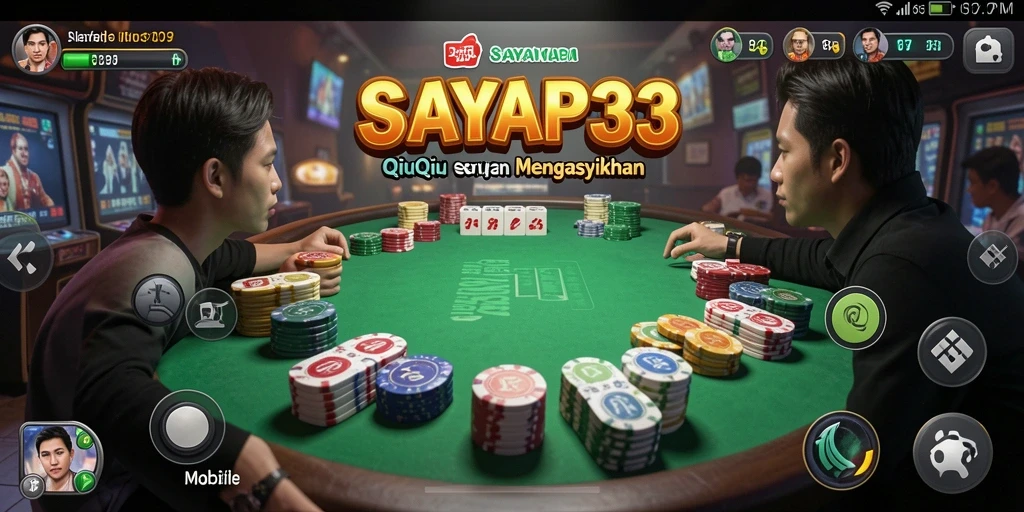 Tampilan utama gameplay QiuQiu di SAYAP33 yang penuh aksi.
